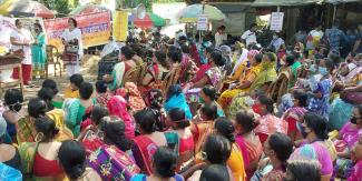 Mid day meal workers rally at west bengal